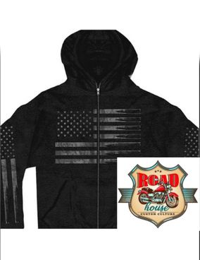 VESTE CAPUCHE SWEAT DRAPEAU USA & BULLETS