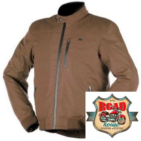 Blouson tissu moto homologué marron chocolat