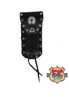 ETUI CUIR À RIVETS CEINTURE COUTEAUX DE POCHE BIKERS