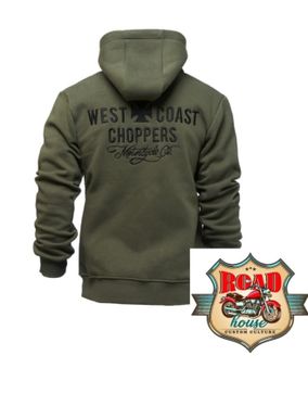 Veste à Capuche Biker West Coast Choppers Motorcycle kaki