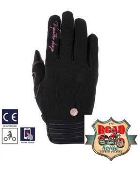 Paire de gants lady rider District 18 textile noirs homologués CE