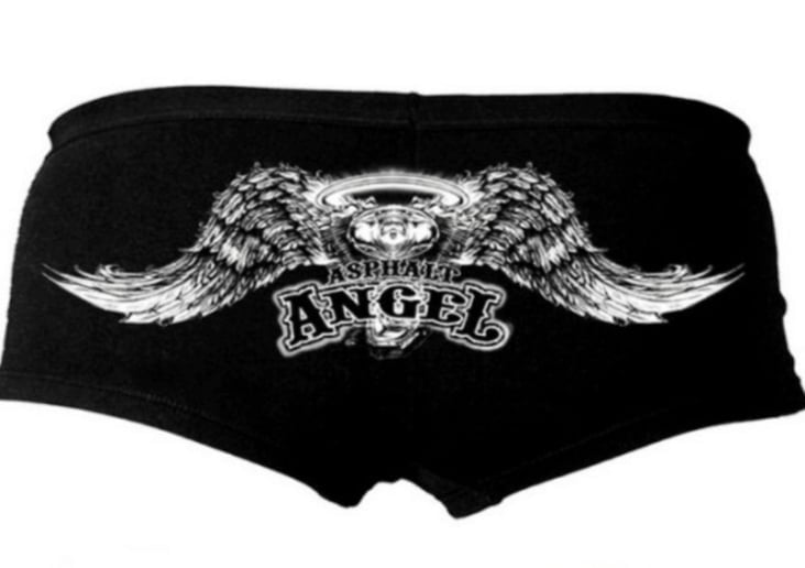 Shorty femme Biker Angel Vtwin