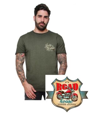 TEE-SHIRT LUCKY 13 "VINTAGE IRON" KHAKI