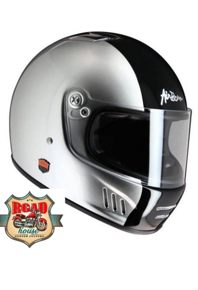 CASQUE INTÉGRAL ROUTE AIRBORN FULL RIDE NOIR ET ARGENT