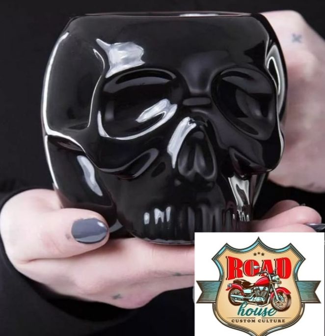 MUG NOIR KILLSTAR CÉRAMIQUE CRÂNE TÊTE DE MORT