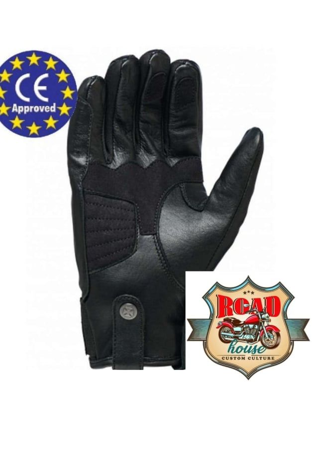GANTS WCC GRUNGE CUIR NOIRS HOMOLOGUÉS CE