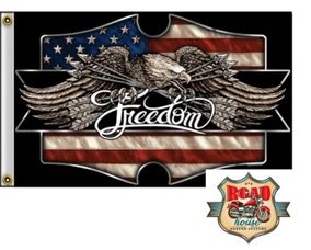 Drapeau Biker Aigle USA Freedom