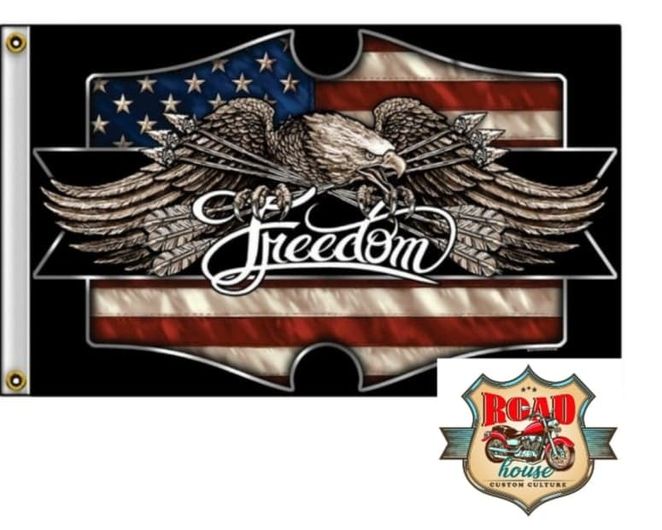 Drapeau Biker Aigle USA Freedom