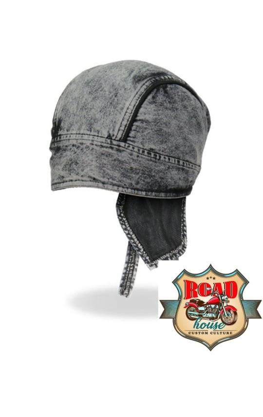 Zandana biker style jean gris délavé