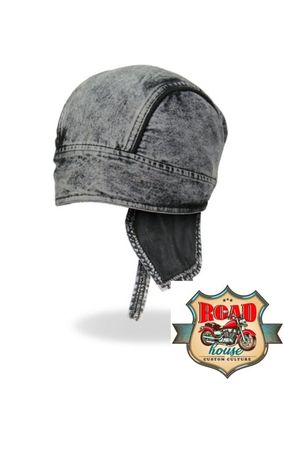 Zandana biker style jean gris délavé