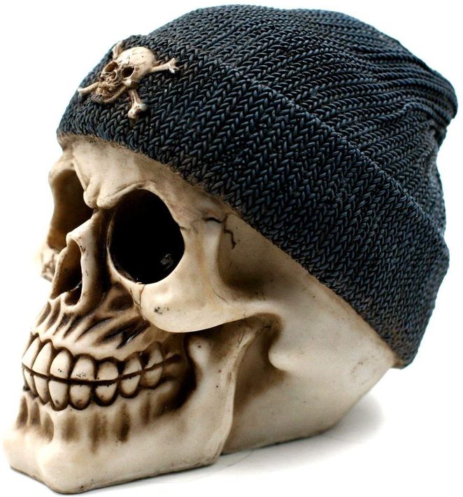 Tirelire Crâne avec Bonnet Pirate