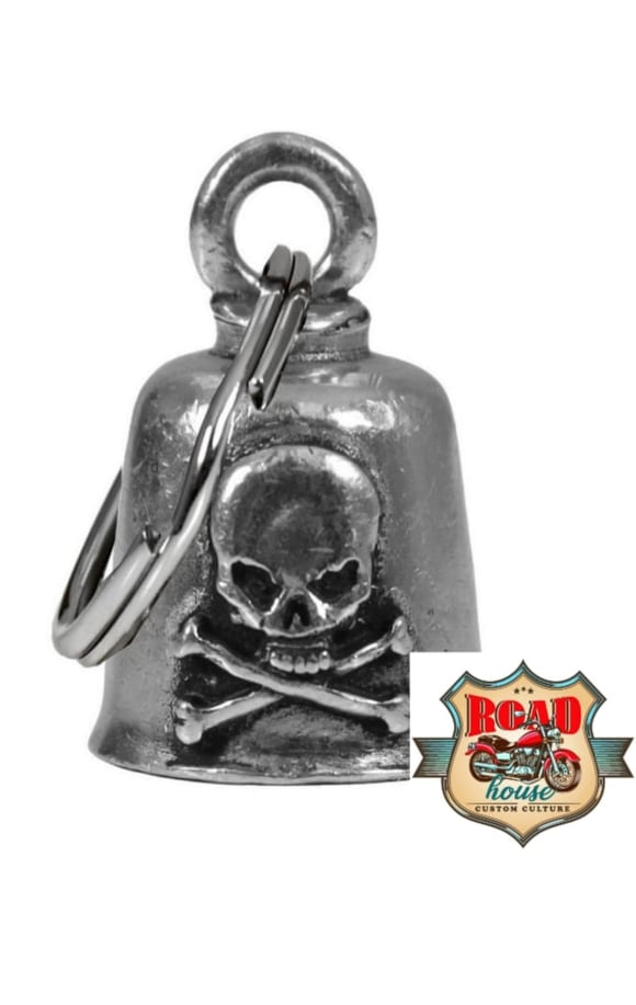 CLOCHETTE SKULL BONES PORTE-BONHEUR MOTO GREMLIN BELL