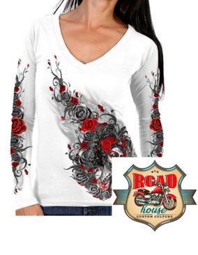 T-SHIRT MANCHES LONGUES ROSES MUERTA FLOWERS