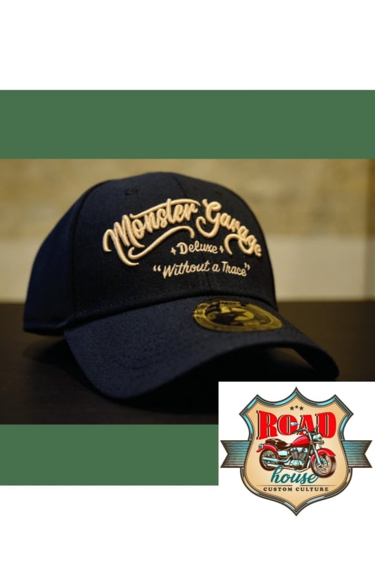 CASQUETTE BIKER MONSTER GARAGE® "WITHOUT A TRACE" NOIR
