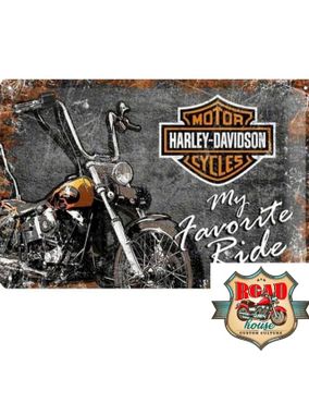 PLAQUE DÉCORATIVE ORIGINAL RIDE HARLEY DAVIDSON