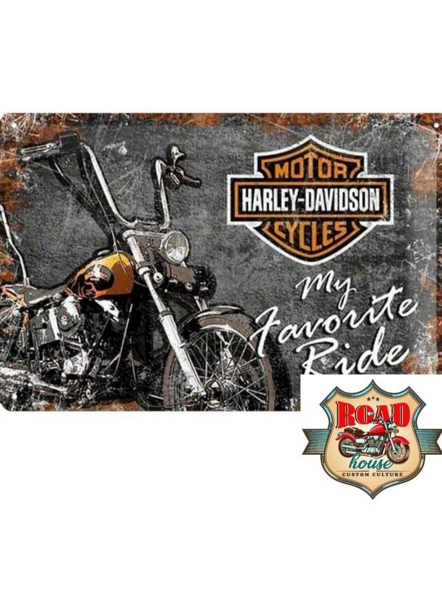 PLAQUE DÉCORATIVE ORIGINAL RIDE HARLEY DAVIDSON