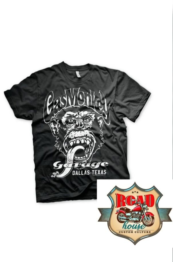 TEE-SHIRT HOMME GAS MONKEY GARAGE DALLAS TEXAS NOIR