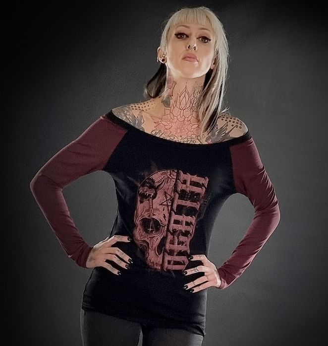 T-SHIRT FEMME ML DEATH hyraw