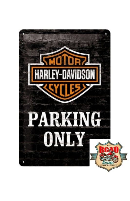 PLAQUE DÉCORATIVE HARLEY DAVIDSON PARKING