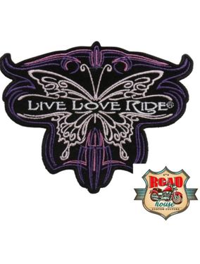 PATCH ÉCUSSON PAPILLON LIVE LOVE RIDE