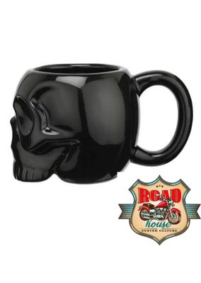 MUG NOIR KILLSTAR CÉRAMIQUE CRÂNE TÊTE DE MORT