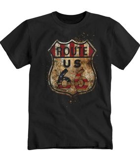 U.S. Route 66 Vintage Rusted Road Sign T-Shirt 