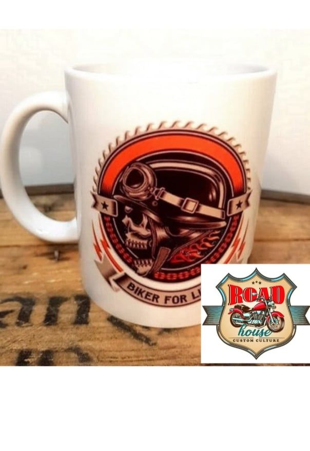 MUG CÉRAMIQUE BIKER FOR LIFE