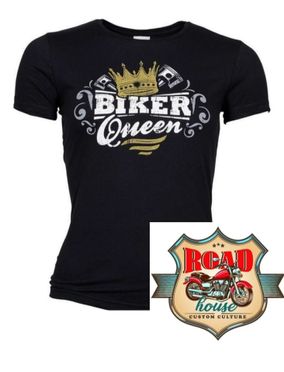 T-SHIRT FEMME "BIKER QUEEN" - LADY RIDER