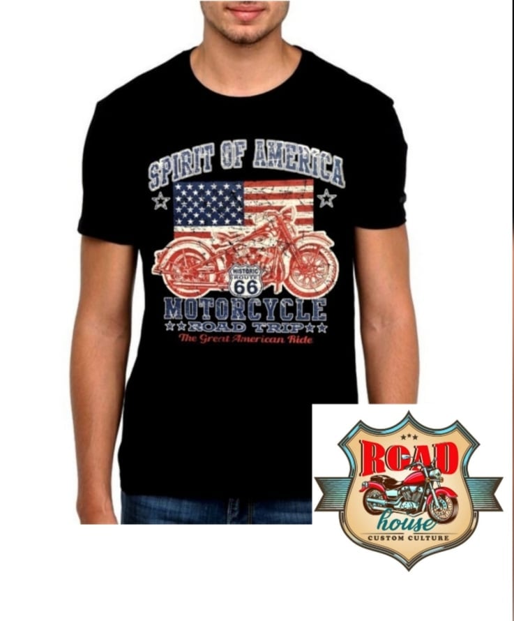 T-SHIRT FLAG US "SPIRIT OF AMERICA"